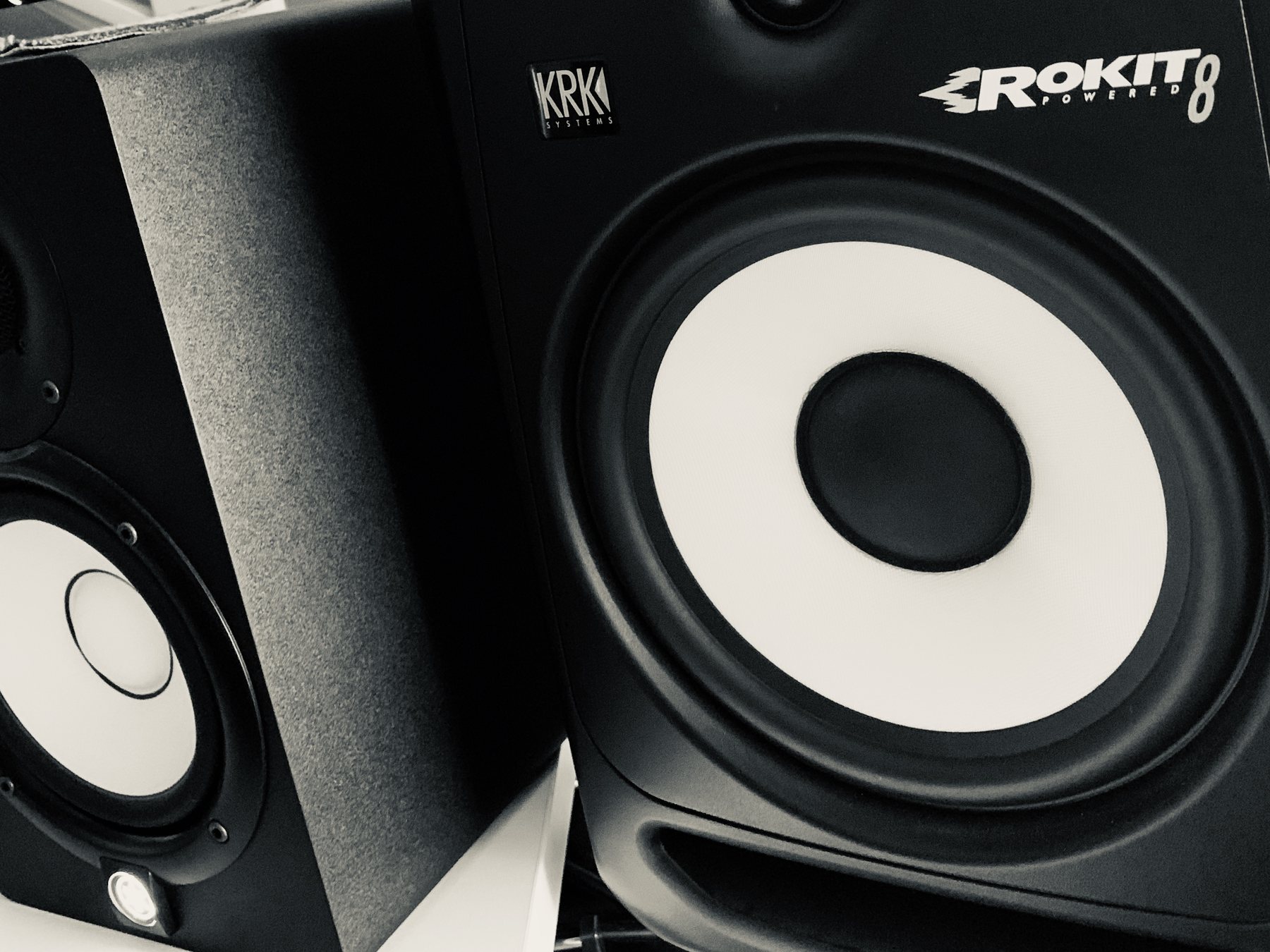 Professional voice reel recording equipment in the studio